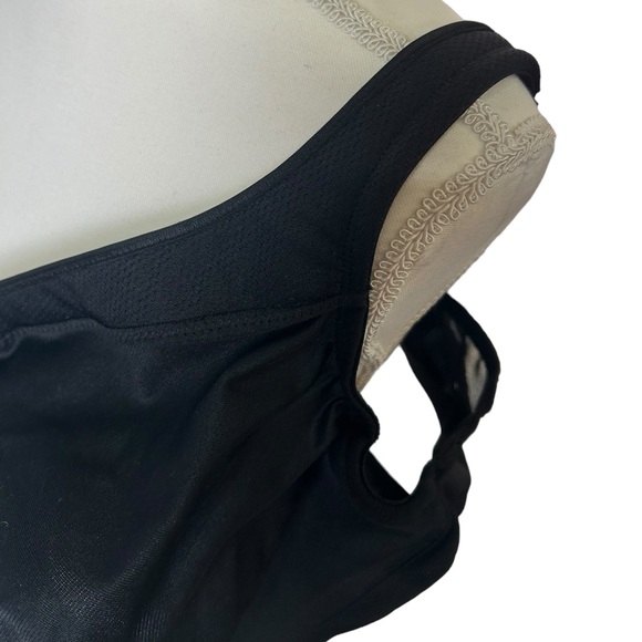 GLAMORISE SPORT womens black full figure wirefree athletic bra size NWOT - Picture 4 of 10